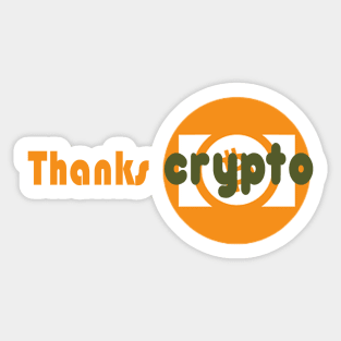 Thanks crypto Sticker